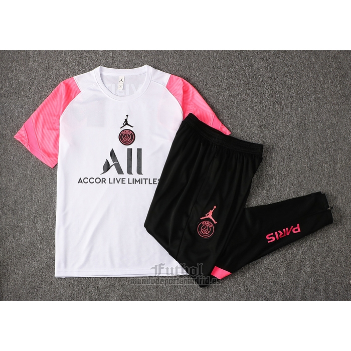 Chandal del Paris Saint-Germain Jordan Manga Corta 2021-2022 Blanco